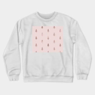 Rose gold - forest of trees Crewneck Sweatshirt